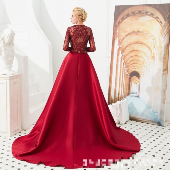 DLR313 Elegant Women Abaya Long Sleeve V-neck SOLID Color Maxi Robe Modest Islamic Clothing Slim Fit Middle East Party Dress