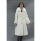 Women Cashmere Long Fur Coat Clothes Belt Lapel Long Wool Long Sleeve Coat for Women