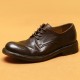 S0094Y Business Casual Leather Shoes Men's  Water Washing    Bottom Round Head Round Head Foreign Trade Handmade