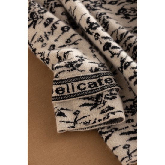 Fashionable Women's Hoodies Sweatshirts Double Jacquard Cashmere Zip Hoodie Sweater for Women Customized Winter Clothes for Men