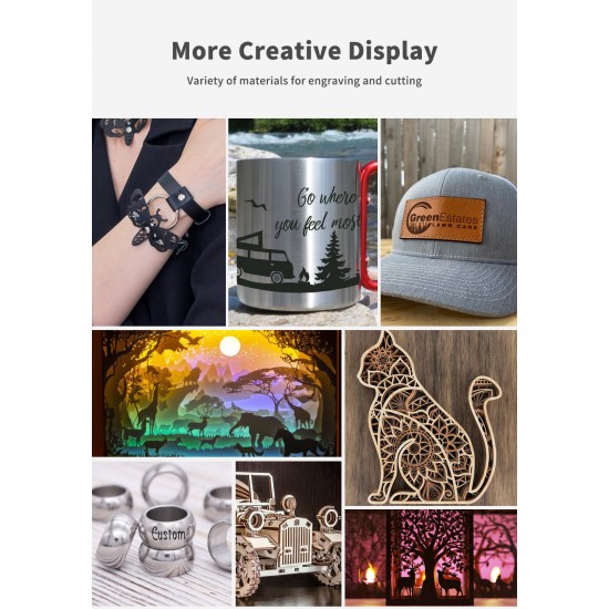 Newest TTS-55 CNC Laser Engraving Machines Routers Wood Cut Machine Co2 3D Crystal 5.5W