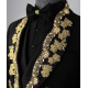 Embroidery Men Suits Groom  Wedding Tuxedo Party Business Applique Blazer for Men 3 Piece Jacket Vest Pants