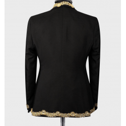 Embroidery Men Suits Groom  Wedding Tuxedo Party Business Applique Blazer for Men 3 Piece Jacket Vest Pants