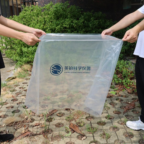 T001C Industrial Dust Proof Big Square Bottom PE Plastic Bag Gusseted Pallet Covers Sheets