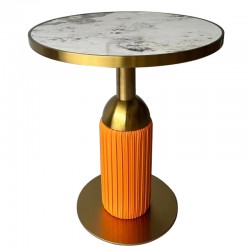 Contemporary Modern Style Metal Side Table Italian Design Round Transparent Acrylic Bed Side Table Pata De Mesa Coffee Table Leg