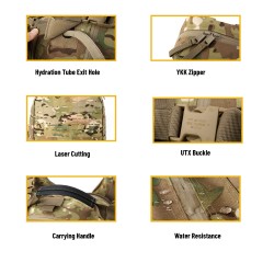 AKMAX Outdoor Camping Hiking Hunting Assault Rucksack Bag Custom Logo Camouflage Tactical Backpack