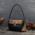 Genuine Leather Women'S Bag Artisanal Goods Original Hand-Carved Shoulder Bag First Layer Cowhide Retro Temperament Armpit Bag
