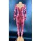 Shiny Photoshoot Mirror Sequins Ladies Rompers Dancing Clothes Long Sleeve Show Bodysuit Women Night Club Bodycon Jumpsuits