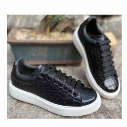 New Designer Men Casual Shoes Fashion Crocodile Genuine Leather Men Shoes High Quality Dress Men Casual Work Shoes