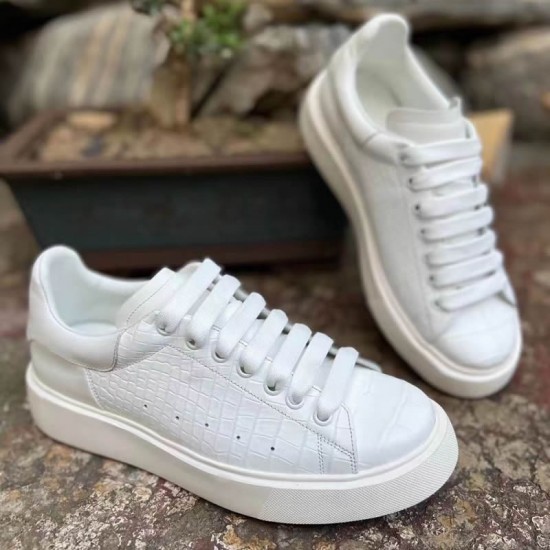 New Designer Men Casual Shoes Fashion Crocodile Genuine Leather Men Shoes High Quality Dress Men Casual Work Shoes