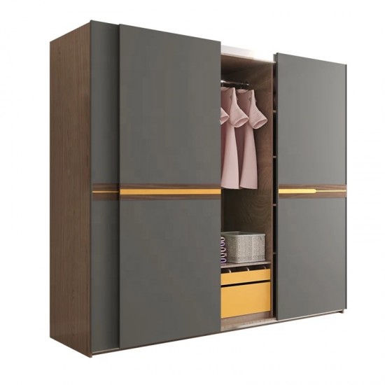Modern Living Room Furniture 3 Doors Wardrobes Bedroom(HX-8ND9007)