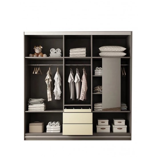 Modern Living Room Furniture 3 Doors Wardrobes Bedroom(HX-8ND9007)