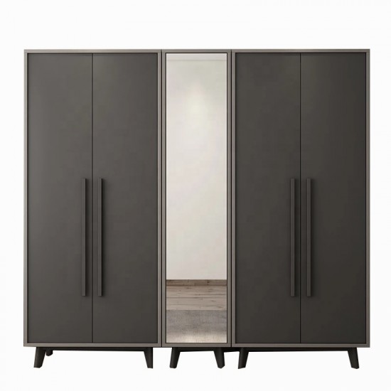 Modern Living Room Furniture 3 Doors Wardrobes Bedroom(HX-8ND9007)