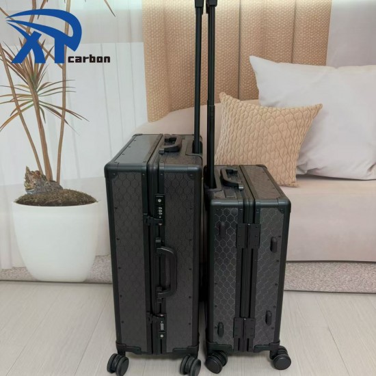Factory Direct Sale Travel Trolley Honeycomb Carbon Fiber 20"luggage Usb Charging Port Luggage Trolly Bag