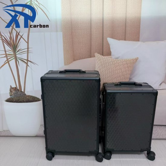 Factory Direct Sale Travel Trolley Honeycomb Carbon Fiber 20"luggage Usb Charging Port Luggage Trolly Bag