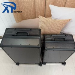 Extremely Tough 24inch Honeycomb Carbon Fiber Suitcase Business Travel Luggage Bags Usb Carbon Fiber Luggage