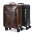 MARRANT Men Business Crocodile Luggage 20 Inch Suitcase Carry on Luggage Aluminum Suitcase Trolley Leather Suitcase Luggage