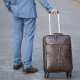 MARRANT Men Business Crocodile Luggage 20 Inch Suitcase Carry on Luggage Aluminum Suitcase Trolley Leather Suitcase Luggage