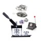 44mm Durable Steel Auto Badge Maker Machine New Condition Easy Pin Plastic Button Cutter Manual Button Making Machines