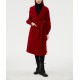 Mailard Style Ladies Coat Winter Classic Double-Faced Fleece Mid-Length Double Lapel Loose Fit Woolen Material Long Length