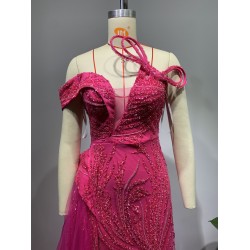 Women Clothes Ladies Off Shoulder Ball Grow Evening Dress Beading Sequin Sexy Prom Dresses