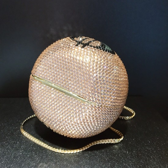 Amiqi MRY125 Factory Wholesales Crystal Rhinestone Clutch Bag for Prom Party Diamante Flowers Vase Minaudere Women Evening Bag