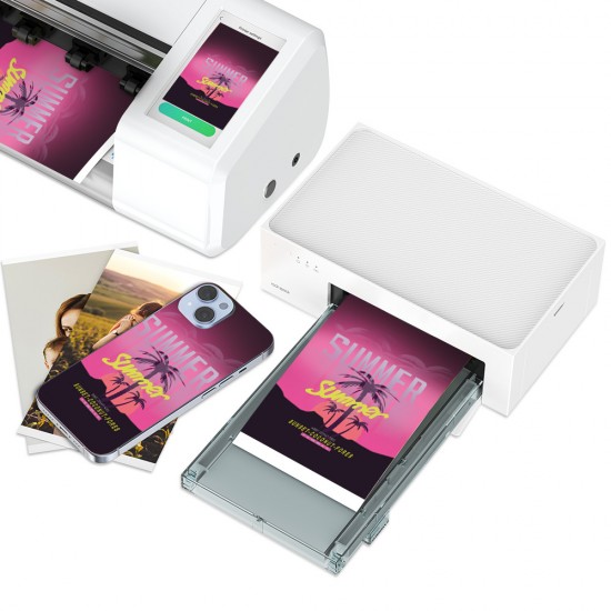 Portable Mini Photo DIY Thermal Sublimation Mobile Phone Skin Printer for Screen Protector Cutting Machines