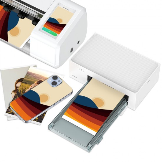 Portable Mini Photo DIY Thermal Sublimation Mobile Phone Skin Printer for Screen Protector Cutting Machines