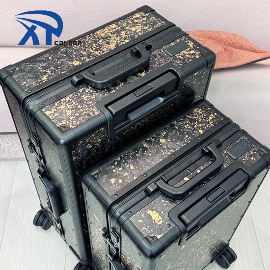 New Designer Carbon Pc Wide Trolley Carry on Travel Bag Forged Suitcase Luggage Hardshell Factory Price Carbon Suitcase