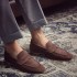 2024 New Style Men Bespoke Shoes Suede/Nubuck Leather Casual Shoes Loafers