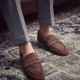 2024 New Style Men Bespoke Shoes Suede/Nubuck Leather Casual Shoes Loafers