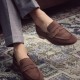 2024 New Style Men Bespoke Shoes Suede/Nubuck Leather Casual Shoes Loafers