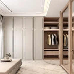 Master Suite Complete Wooden Bedroom Furniture Set Walk in Closet Design for Clothes Cabinet Locker Bedroom Wardrobe