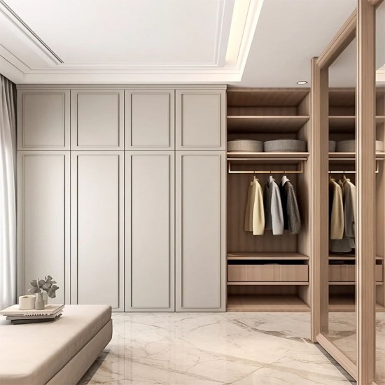 Master Suite Complete Wooden Bedroom Furniture Set Walk in Closet Design for Clothes Cabinet Locker Bedroom Wardrobe