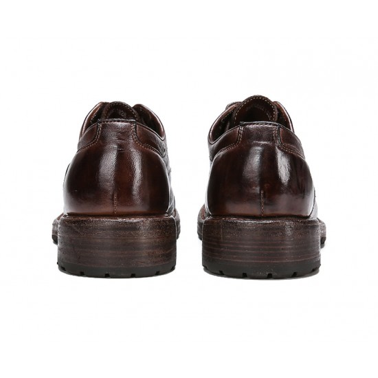 Goodyear Craftsmanship Heavy Washed Horsehide Fashionable Genuine Leather Thick Sole Trendy Men's Shoes CUSTOM BOOTS