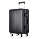 Wholesale Zipperless Hand Luggage Aluminum Travel Bags with Lock Spinner Hard Side Suitcase for Girls