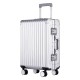 Wholesale Zipperless Hand Luggage Aluminum Travel Bags with Lock Spinner Hard Side Suitcase for Girls