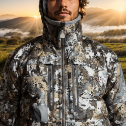 Hunting Printing Three-layers Film Fabric Incinerator Aerolite Jacket Jungle Outdoor Safari Fishing Hunting Clothes