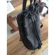 Real Cowhide Leather Sports Drawstring  Large Capacity Gym Bag Men Folding  Backpack Cycling Football Basketball Fitness Handbag