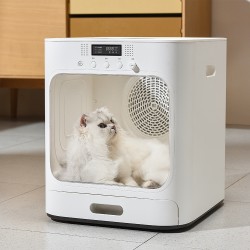 Smart Temperature Control 60L Ultra-Quiet Pet Hair Dryer Box Natural Wind Dog Cat Dryer Sustainable Pet Grooming Dryer