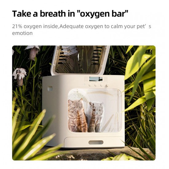 Smart Temperature Control 60L Ultra-Quiet Pet Hair Dryer Box Natural Wind Dog Cat Dryer Sustainable Pet Grooming Dryer