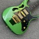 Green 7V Electric Guitar Ibn Brand With Gold Hardware Ship to USA