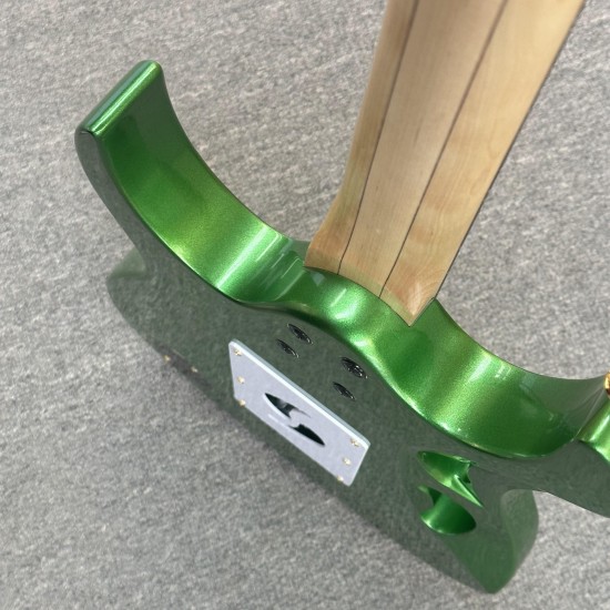 Green 7V Electric Guitar Ibn Brand With Gold Hardware Ship to USA