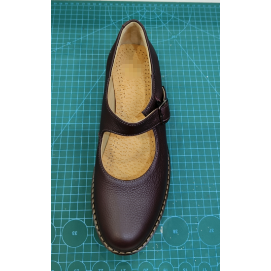 Custom High Quality 100% Genuine Leather Mary Jane Shoes Factory in Guangzhou China