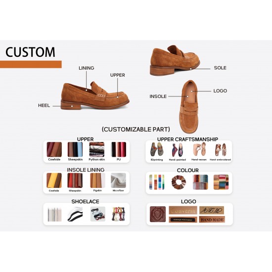 Custom High Quality 100% Genuine Leather Mary Jane Shoes Factory in Guangzhou China