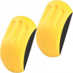 Factory 5 Inch 100 Pcs/1 Carton Mouse-Shaped Hand Sanding Block Pad Sanding Discs for Automotive Car Sand Woodworking Furniture