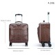 MARRANT Crocodile Print Genuine Leather Men 18 Inch Trolley Luggage Travel Suitcase Luggage Aluminum Leather Suitcase Luggage