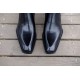Goodyear Welt Hiding Sewing Shoes Top Calf Leather Ankle Boots Diamond Cut Handmade Men Formal chelsea Booties Factory
