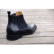 Goodyear Welt Hiding Sewing Shoes Top Calf Leather Ankle Boots Diamond Cut Handmade Men Formal chelsea Booties Factory