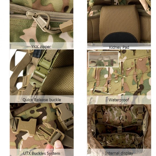 Molle Tactical100L Large Backpack Camping Equipment Man Bag Hydration Pack Backpack Waterproof Backpacks 4 in 1 Tactical  Bag